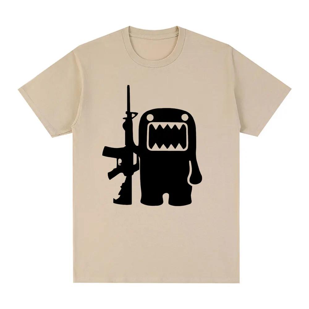 Retro Domo Kun AK47 Zábavné tričko Dámské ležérní tričko Krátký rukáv Nadměrné tričko Street Wear