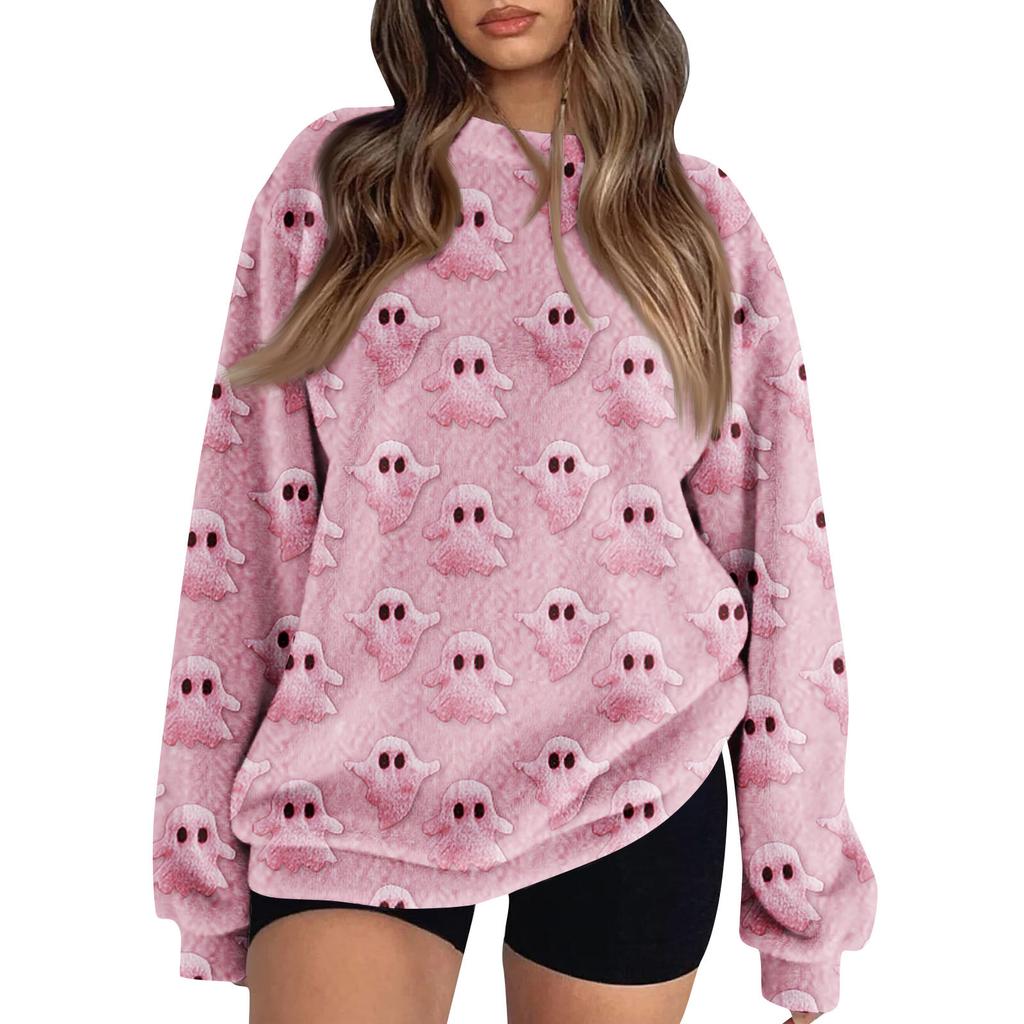 Women's Colorblock Sweatshirt Long Sleeve Round Neck Casual Comfortable Loose Lightweight Women's Sweatshirt