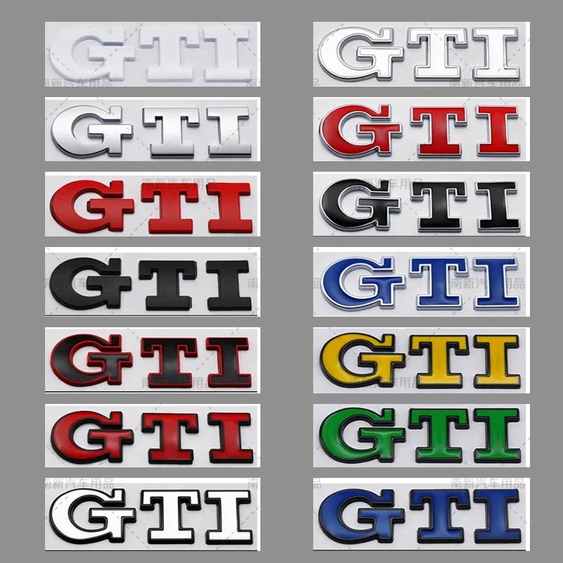 for Volkswagen VW Metal GTI Logo Car Rear Trunk Emblem Side Sticker Golf 4 5 6 7 8 Polo Jetta Tiguan Passat T-Roc MK2 MK5 MK7LP8