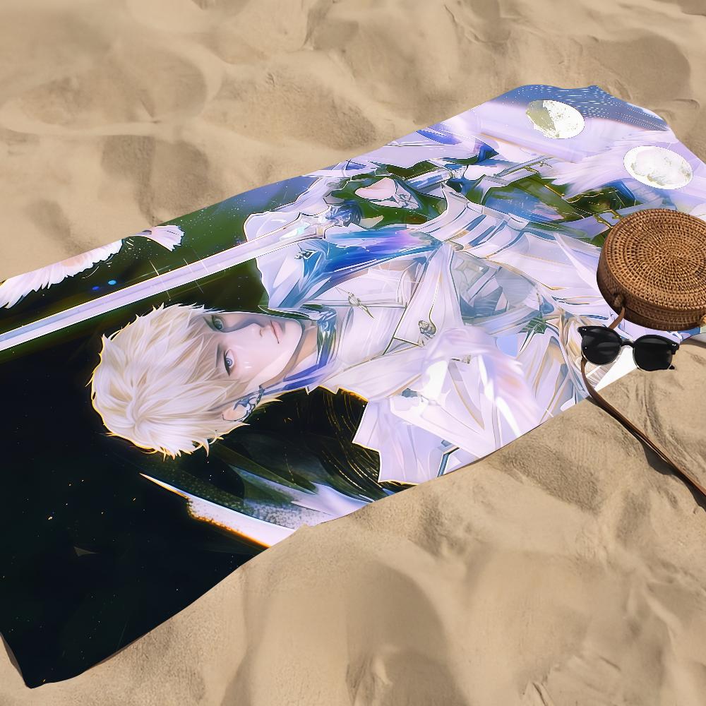 Towel Beach Towel Oversized Game Quick Dry Towel a Love Absorbent and Deepspace Soft Swim BeachTowels for Men Women