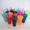 1PCS Flash Powder Tumbler with Straw Reusable Hard Plastic Cups for Party Girl BPA FREE Water Bottles Wholesale Holiday Gifts