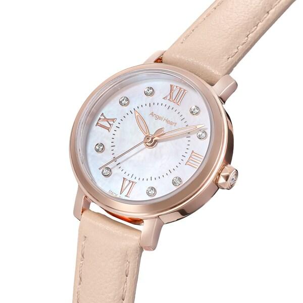 Angel Heart Sakura Time Women's Leather Strap SKR24P-P-KJ Wrist Watch
