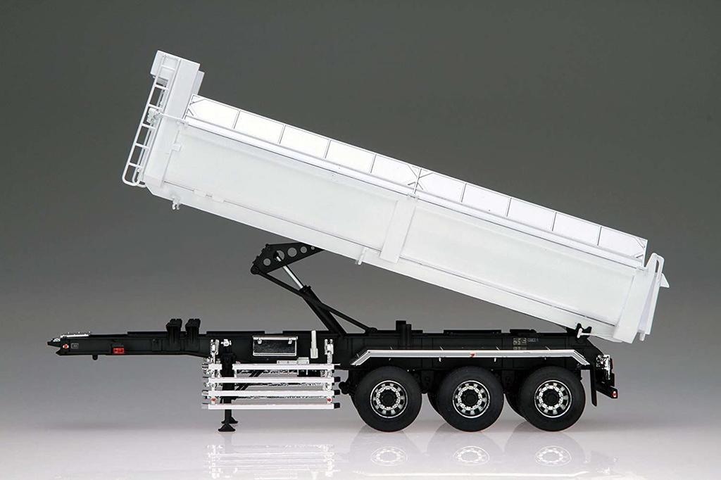 Aoshima Bunka Kyozai Heavy Freight Series 21 Kodaira Antico Type SP Dump Trailer Plastic Model 1/32 No.