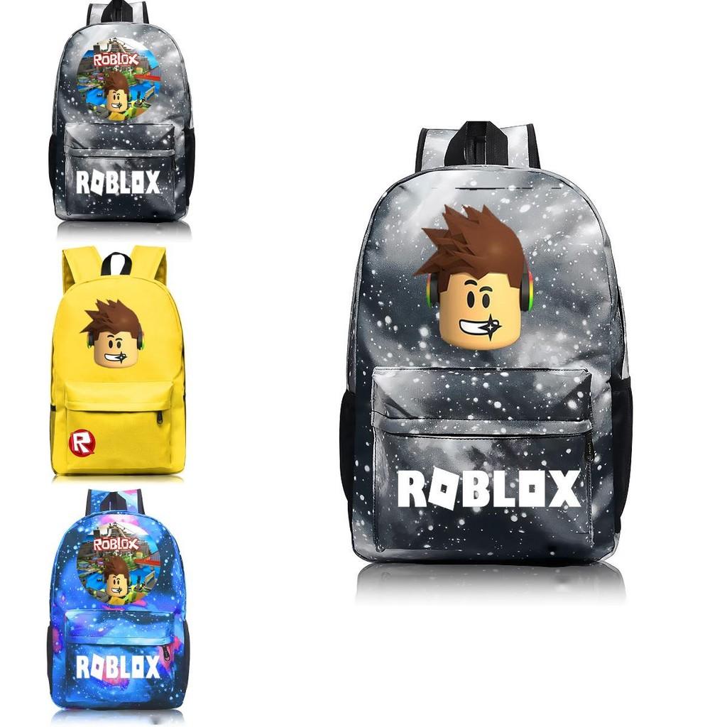 Roblox Pattern Kids Schoolbag Backpack With Starry Background And Large Capacity