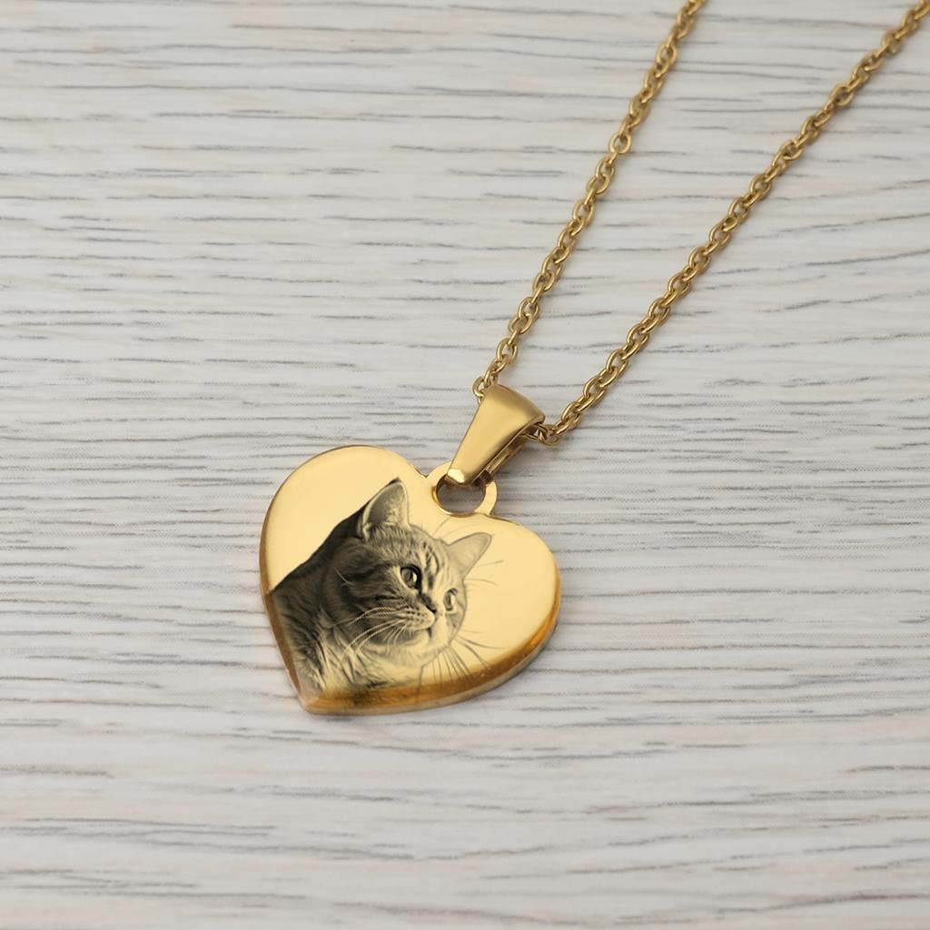 Picture Necklace Personalized for Women,Custom Photo Love Heart Projection Pendant, Valentine's Day gift,gifts for mom