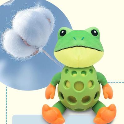 Dog Squeaky Toys Interactive Fun Game Frog Squeaky Dog Chew Toys For Pet Boredom Play Indoor Outdoor Park Crate Training