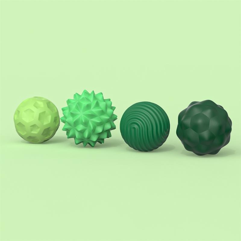 Colorful Textured Balls Shape Gadget Toy for Calming, Stress, Anxiety Christmas Gift Textured Toy Sensory Toy