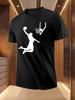 Basketball Dunk Print Tshirt - White Casual Summer Short ...