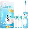 Rechargeable Electric Toothbrush for Kids, Sonic Toothbrush with Timer, for Boys and Girls Ages 3 and Up, 3 Modes and Memory, Includes 4 Replacement B