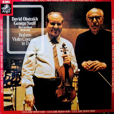 LP Record DAVID OISTRAKH GEORGE SZELL CLEVE Brahms Violin Concerto In D EAC81081 ANGEL Japan Classical Used