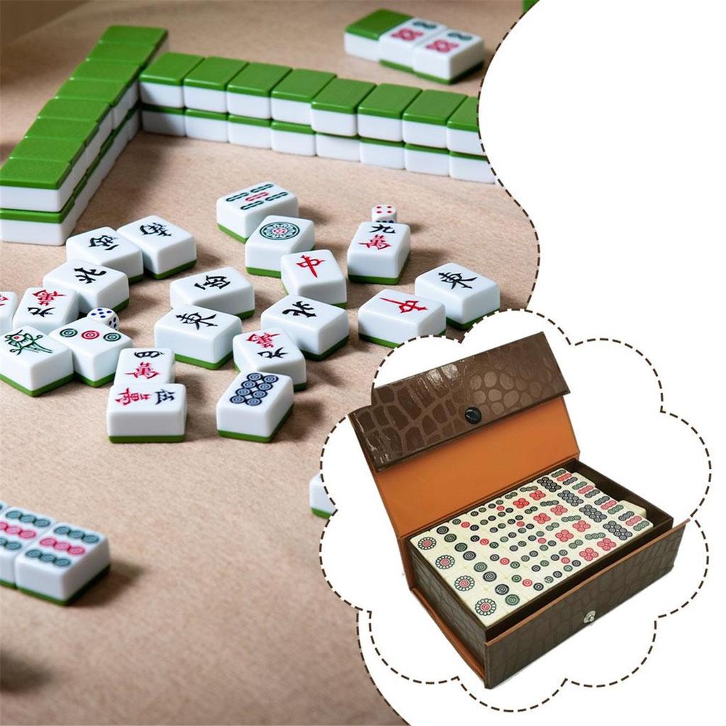 20mm Chinese Mahjong Mini Pieces, Suitable for Family, Travel, Dormitory, and Portable Use for Mini Mahjong Games. Cute and Practical Outdoor Toys.