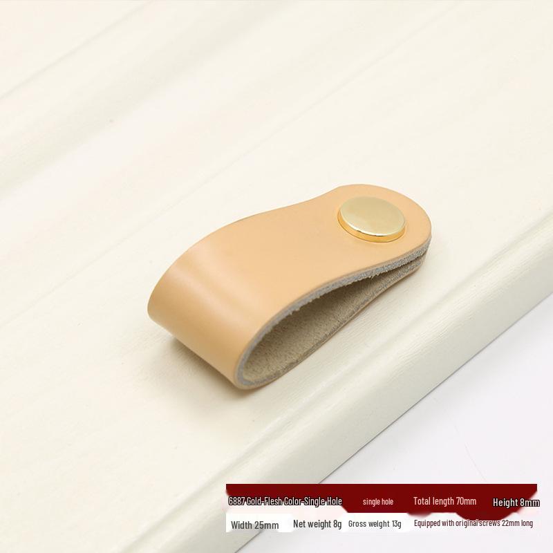 Nordischer Leder-Ziehgriff für Kleiderschrank, Schublade, Koffer oder Kiste