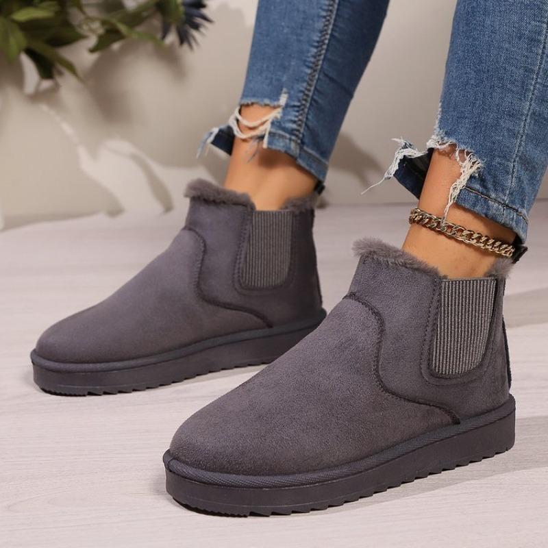 Winter New Thick-soled Velvet Thickened Snow Boots for Women, Large Size Warm Towel, Short Boots for Women