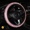 Car Steering Wheel Cover Universal Diamond Blingbling Crystal Set Wheel Car-styling Diamond Accessories Cute Car Accessories