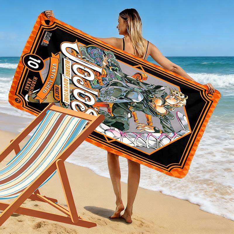 Jojo's Bizarre Adventure: Diamond Unbreakable Beach Towel Beach Soft Swim Seaside Outdoor Pool Towel Fashion Comfort Travel and Vacation Towels