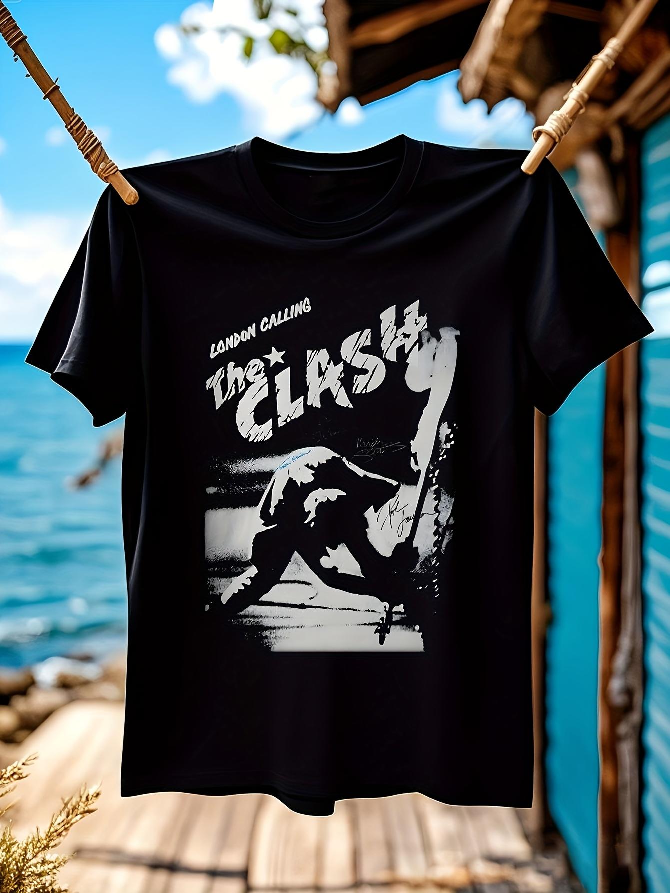 The Clash London Calling Vintage Band Graphic Tshirt Punk... XL