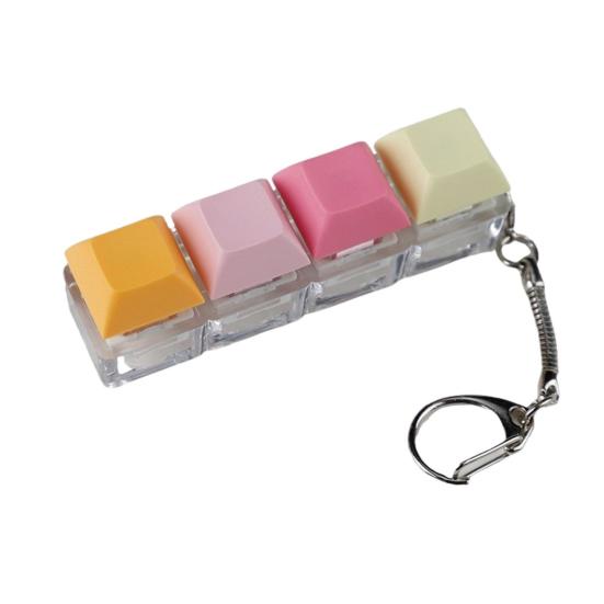 

4-кнопочная клавиатура Fidget Toy Портативная механическая клавиатура для снятия стресса и беспокойства для детей и взрослых B