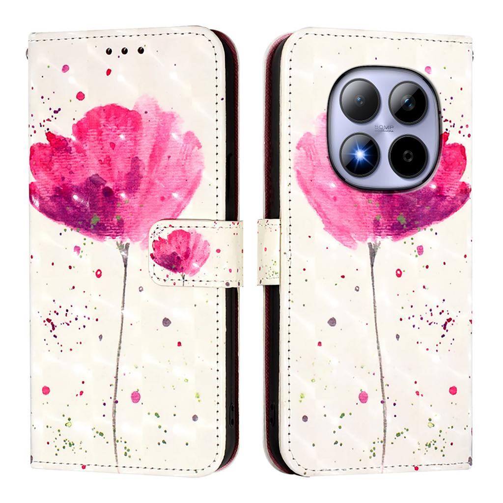 For Xiaomi Redmi Note 15 Pro 5G Leather Case Pattern Printing Wallet Stand Mobile Cover with Strap