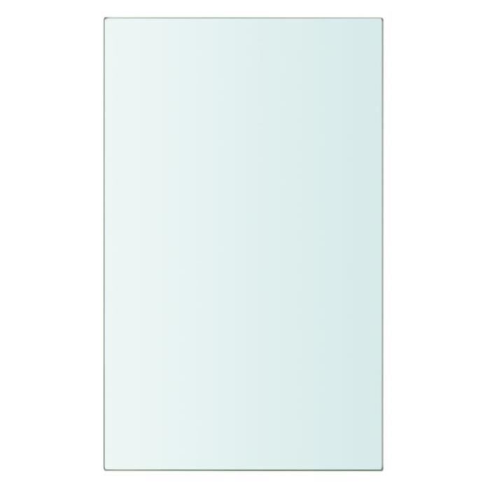 VidaXL Panneaux d'étagère 2 pcs Verre Transparent 20 x 12 cm
