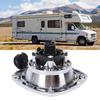 RV City Water Fill Inlet   Plated Silver Water Fill Inlet with Check Valve Filter Net Replacement for Marine Trailer Motorhome