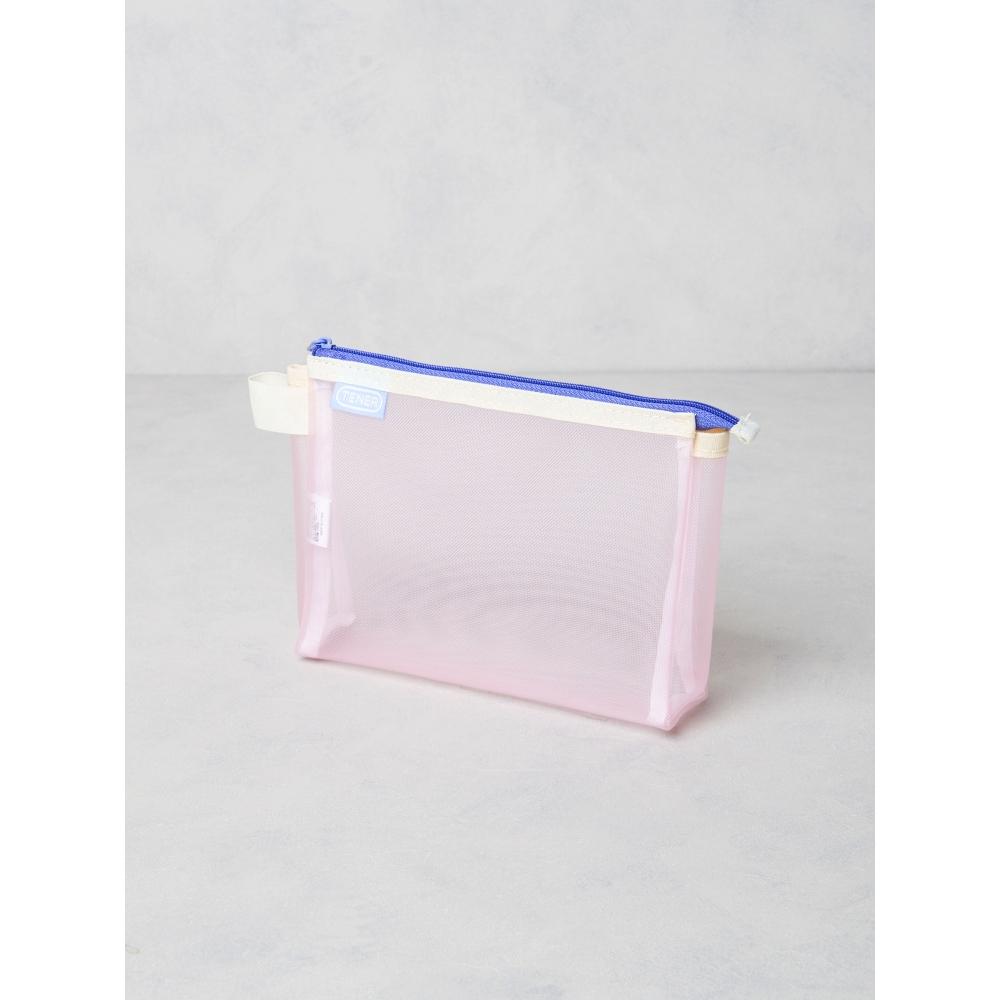 

Daiso Zip Point Mesh Pouch Medium Pink