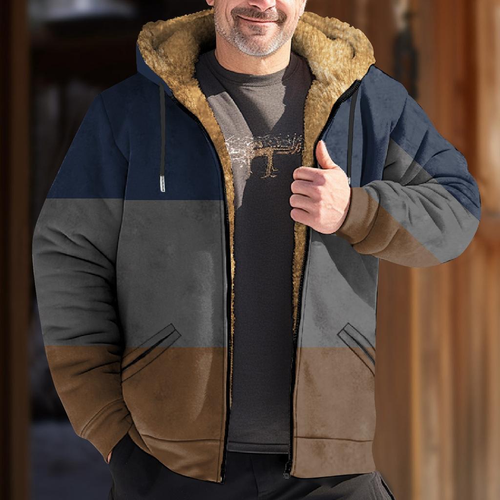 Chaqueta con Capucha y Cremallera de Tendencia Informal de Primavera y Otoño para Hombre