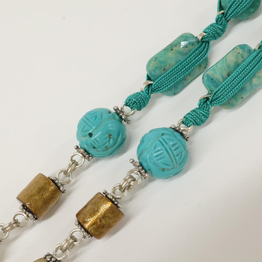 STEPHEN DWECK STERLING Turquoise/Color Stone Necklace Silver / BlueUsed
