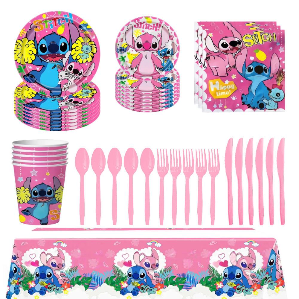 Lilo Birthday Stitch Party Paper Tableware Decor Children Event Celebration