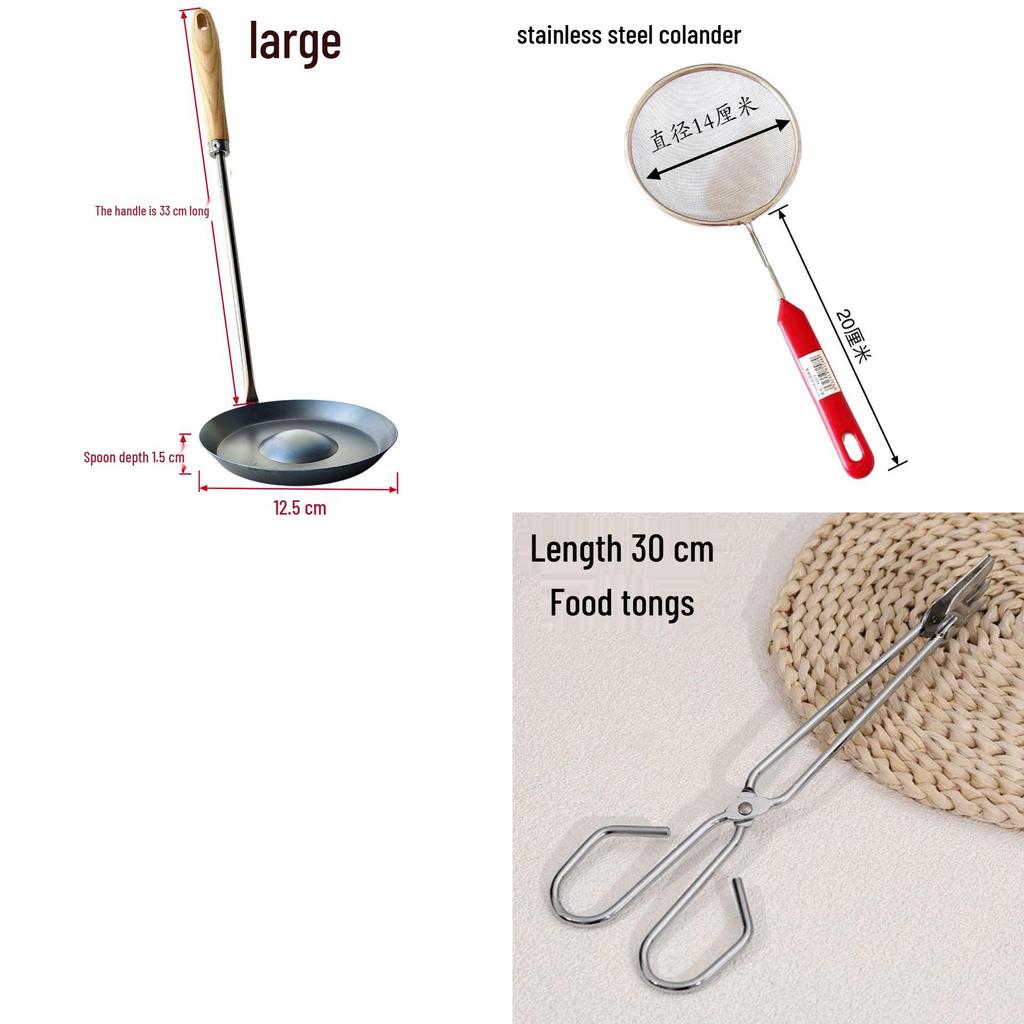 Commercial-Grade Large Fried Noodle Nest Ladle Mold