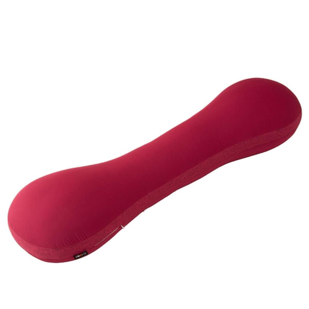 Emoor Luxurious Volume Body Pillow for Side Sleepers, 1mm Beads, Wine