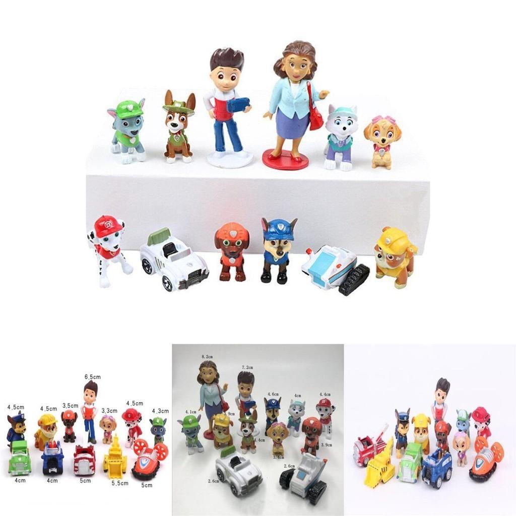Süße und Coole Paw Patrol Figuren Ideale Schreibtischdekorationen 12er Sammlungsset
