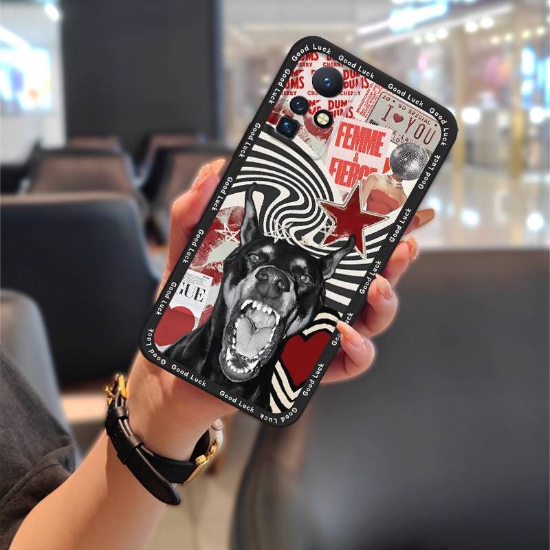 Anti-knock Silicone Phone Case For infinix Zero X/X Pro/X6811/X6811B Durable Phone Pouch TPU Graffiti Back Cover Cute
