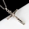 62KD Intricate Crosses Pendant Necklace Metal Chain Neckwear for Fashion Enthusiasts