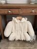 Jenny Kids' Autumn-Winter Hooded Jacket: Stylish Mesh Spliced Zipper Cardigan for Baby Girls