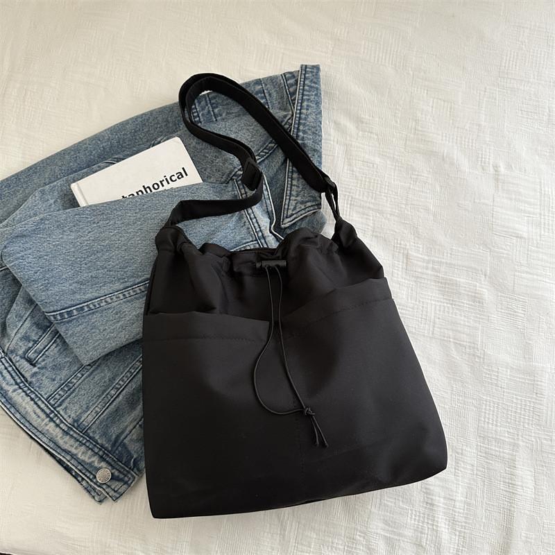 Stylish Large Capacity Tote Bag For Women In Black Beige And Green Perfect For Daily Use