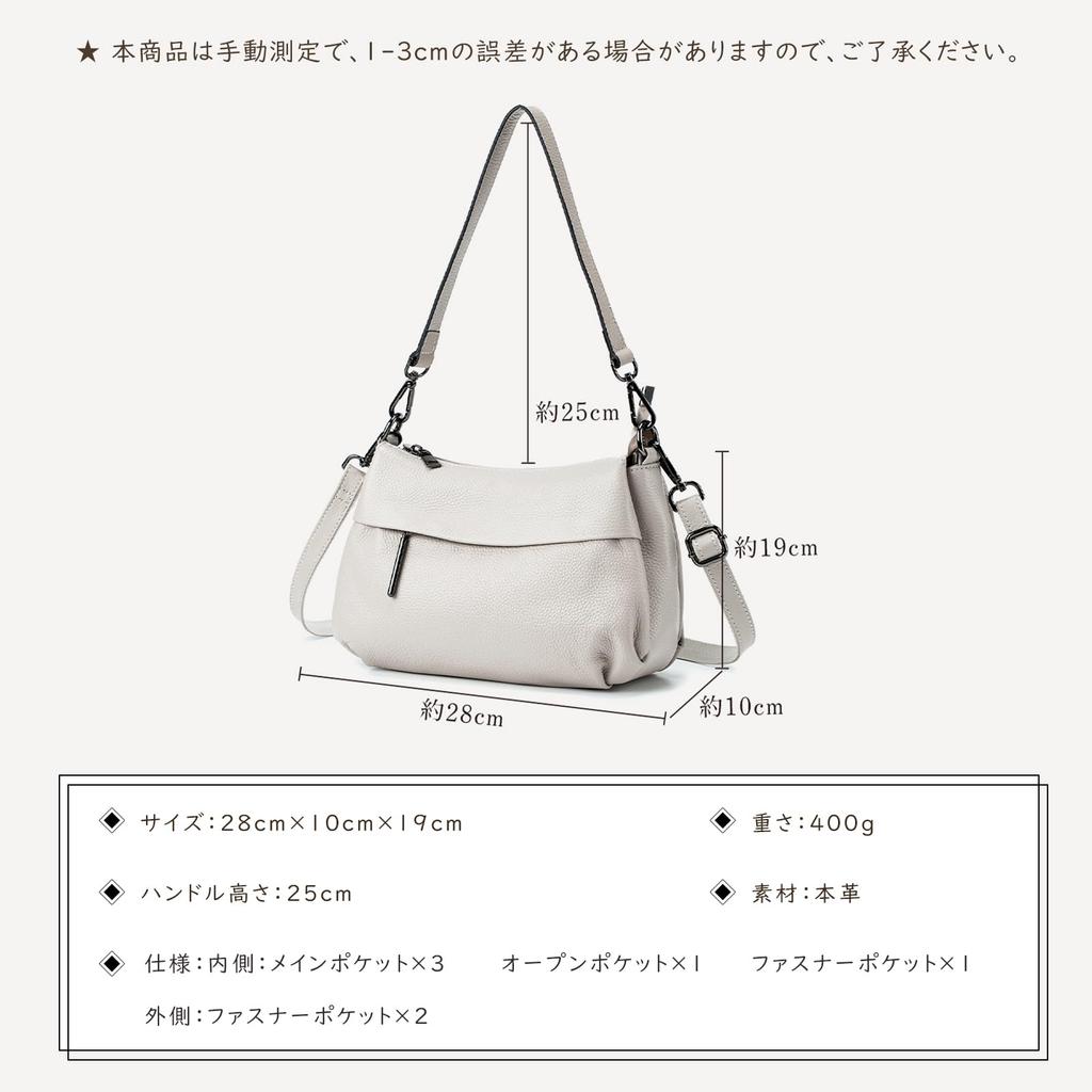 MFFOR Echte Leder Schulter Crossbody Schultertasche mit Reißverschluss Groß Beliebt für Pendler Damen Tasche, 2-Wege, Tasche, Handtasche, Tasche, Tasche, Tasche,