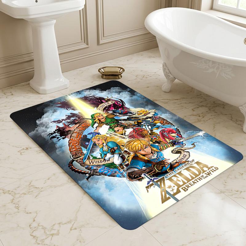 Legend Zelda Living Room Nonslip Area Rug Soft Carpet For Bedroom Game Playroom Sofa Office Home Decor Doormat Christmas Gift C9302302