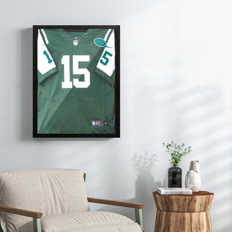 1PC Horizontal Home Multi-Sport Jersey Display Cases Classic Shadow Box for  Sports Shirts Office Decor With Hook Desktop 2 Sizes