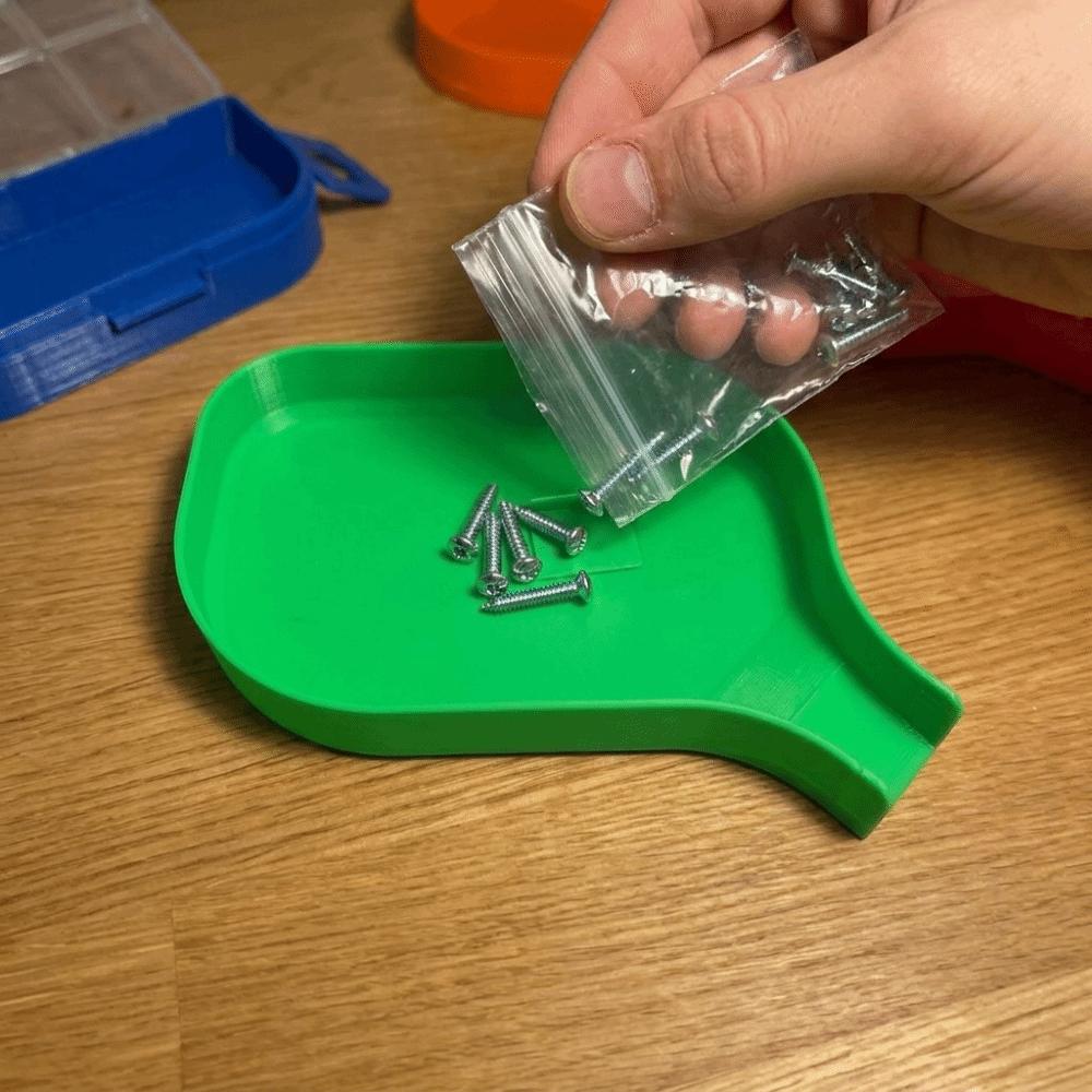 Schnell sortierender Kleinteile-Organizer Langlebige Hardware-Schale Trichter-Schale Stapelbarer Bastel-Organizer