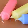 Odorless Pink & Blue Thick Wax Candles for Home Decor & Emergency Use