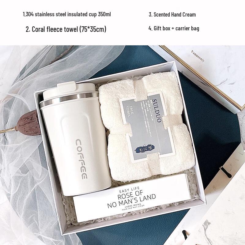 Corporate Gift Set with Tumbler, Towel & Hand Cream Set 3