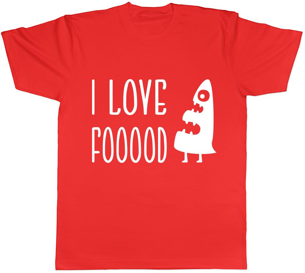 I Love Food Unisexs Unisexs Ladies Unisex TShirt S