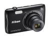 Nikon Digitalkamera COOLPIX S3700 Schwarz 8x Optischer Zoom Megapixel S3700BK 20.05