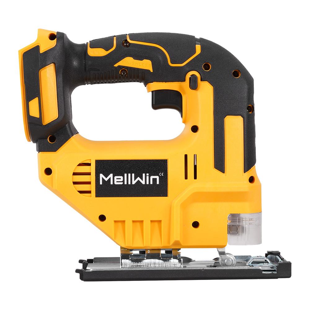 MELLWIN 3500RPM Brushless Electric Jig Saw 750W Jigsaw Adjustable Blade 3 Variable Speed Woodworking Tool for Makita 18V Battery