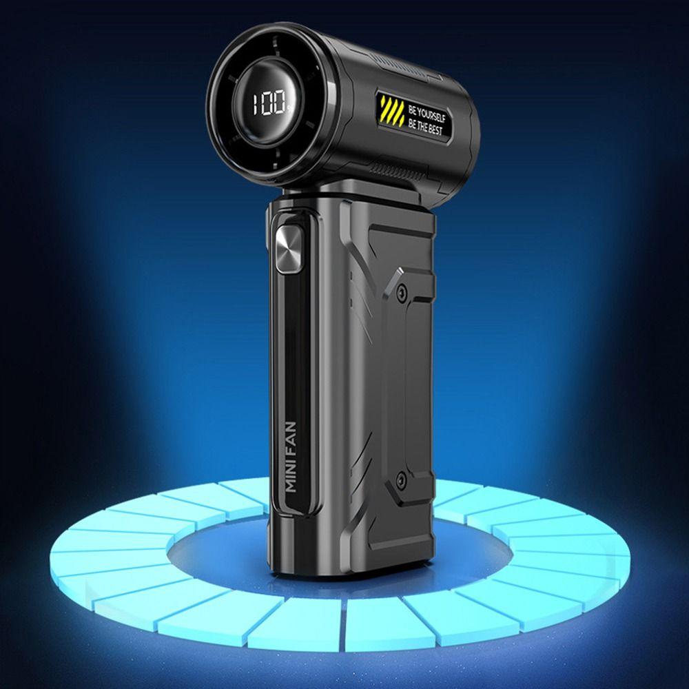 LED Display Mini Turbo Jet Fan High Speed Turbo Violent Fan Electric Air Duster  Pet Blow Drying