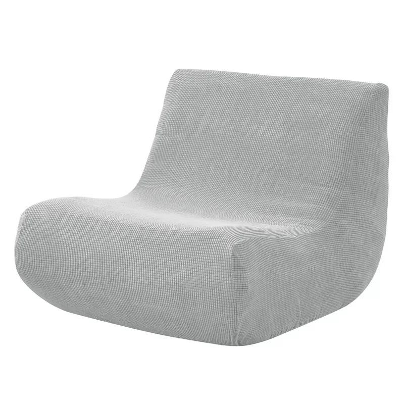 Stretch Polar Fleece Armless Sofa Cover Living Room Solid Lounge Couch Cover All-inclusive Copri Divano Fundas Para Sillones