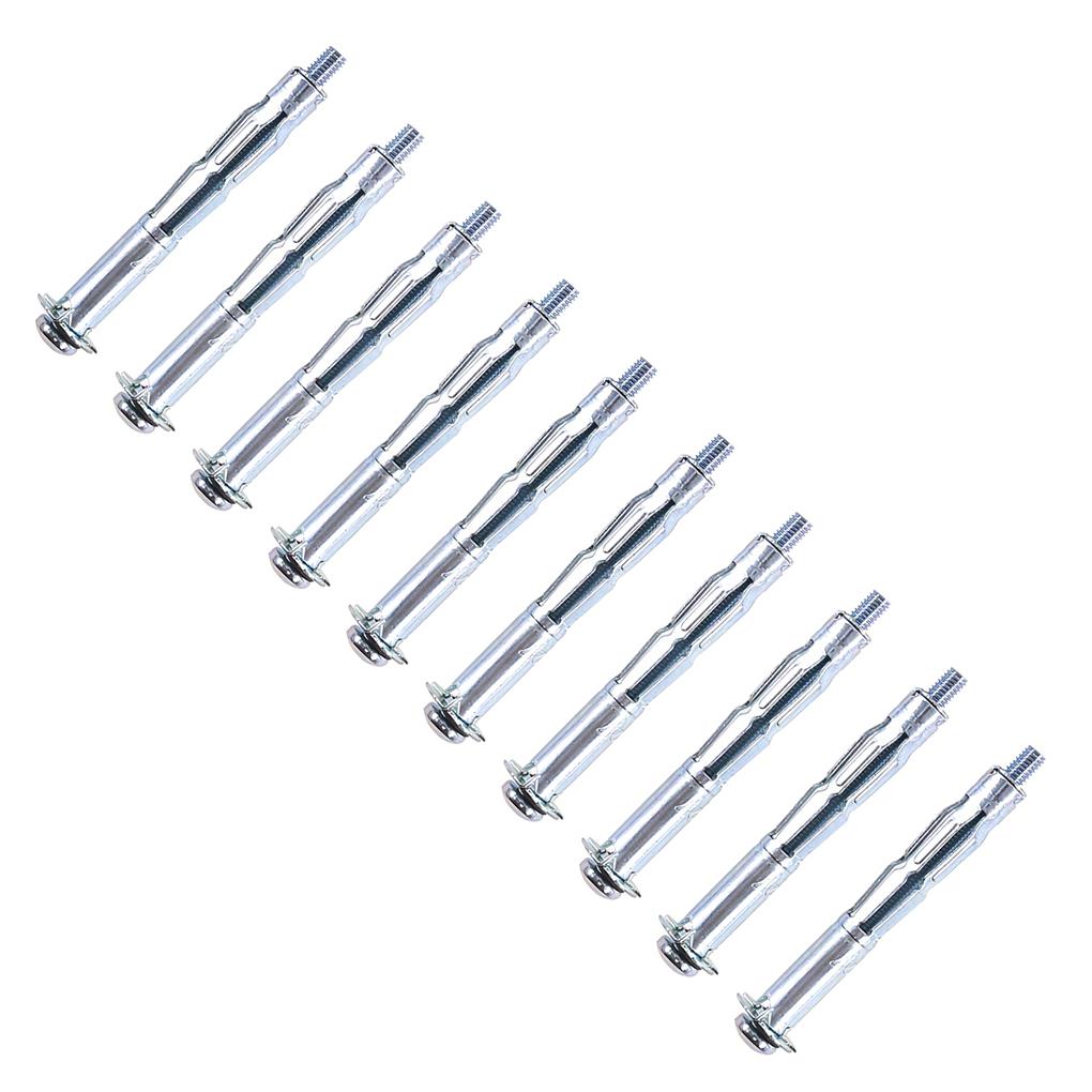 42 Pieces Expansion Screw Bolts with 6 Size Hollow Drive Wall Anchor Screws Assortment Kit Home Improvement Drywall Lamp