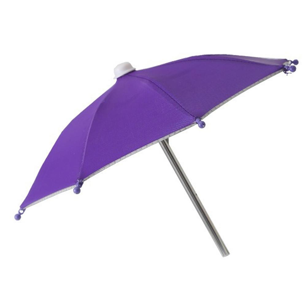 Portable Mini Umbrella Phone Stand, Universal Phone Umbrella for Outdoor Rain & Sun Waterproof Sun Shade Holder for Smartphones