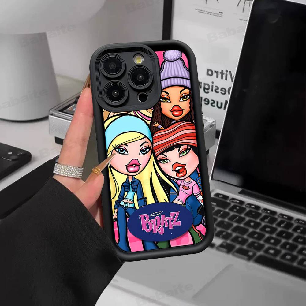 

Cute B-Bratz Doll Phone Case For IPhone 16 15 14 Plus 13 12 11 17 Pro Max Pro Soft Cover iPhone 11 pro