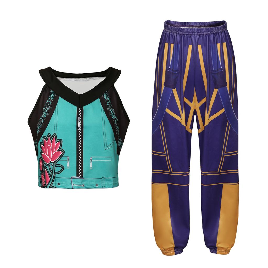 HNXC Girl Group Cosplay As Rumi, K-POP Girl Group Zoe Mira, and Female Cosplay Performance Costume